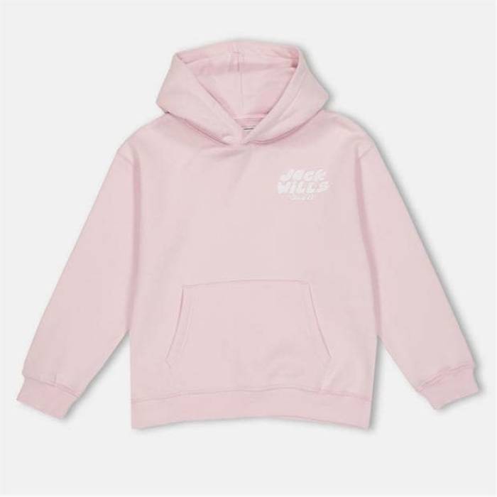 手玉 濾過性病原体 Jack Wills 【 Jw Loose Fit Hoodie Kids Pink 】 フーディー パーカー お坊っちゃん キッズ pink サクラ色