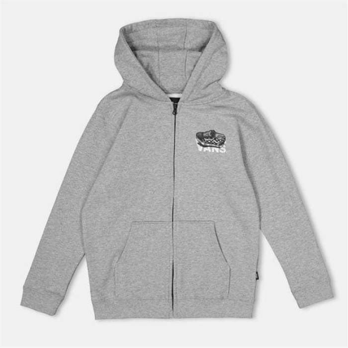 ヴァンズ Vans 【 Kids\u0027 Oold Skool Full Zip Hoodie, Cement Heather Kids Cement Heather 】 薄墨色・シメント heather ギョリュウモドキ お坊っちゃん キッズ 薄墨色・シメント heather ギョリュウモドキ
