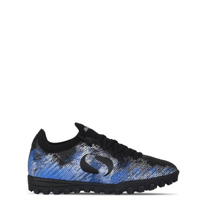 Sondico 【 Blaze Childrens Astro Turf Trainers Kids Black/Blue 】 ターフ シューズ スニーカー ジュニア キッズ 黒色 ブラック 青色 ブルー