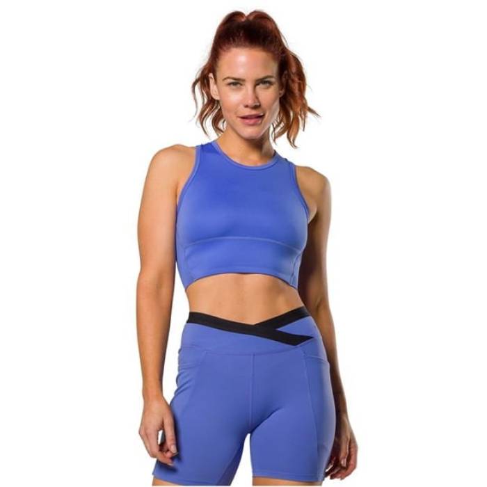 ネイサン Nathan 【 Intense Medium Impact Sports Bra Women Baja Purple 】 インパクト レディース Purple 紫・パープル｜スニケス