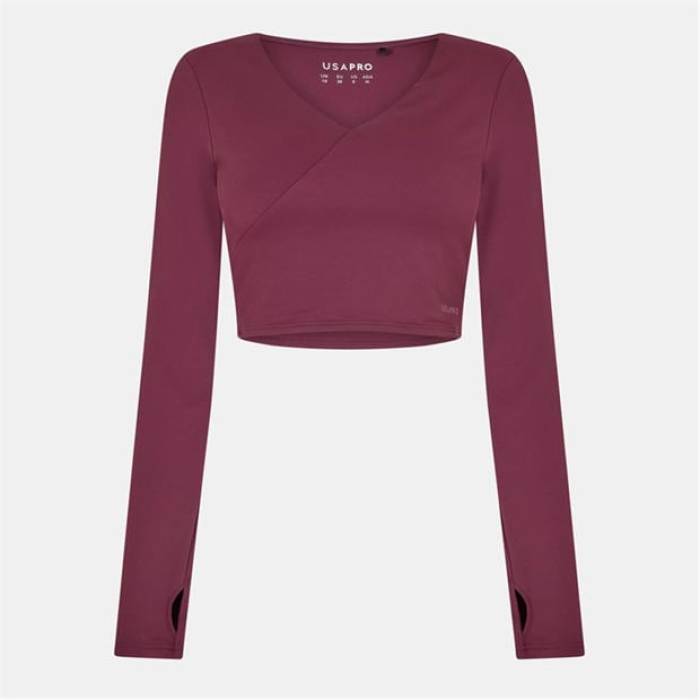 Usa Pro 【 Pro Wrap Front Top Womens Women Dark Cherry 】 労働者階級 wrap 一回り レディース レディース