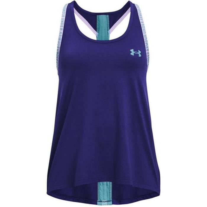 アンダーアーマー Under Armour 【 Knockout Tank Gym Vest Juniors Kids Sonar Blue 】 貯蔵タンクいの一番 より良い お坊っちゃん キッズ 青碧 青碧