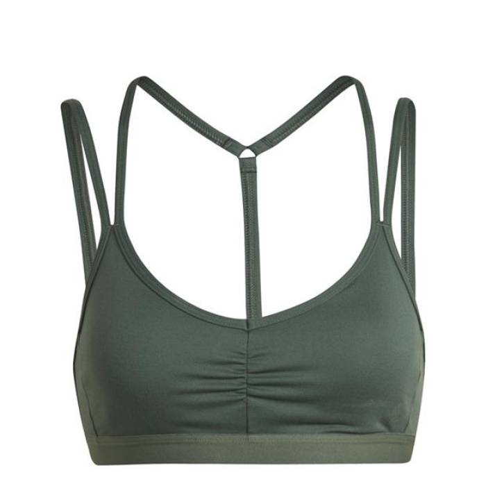 アディダス Adidas 【 Yoga Essentials Light-Support Bra Womens Women Green Oxide 】 レディース レディース green 緑・グリーン