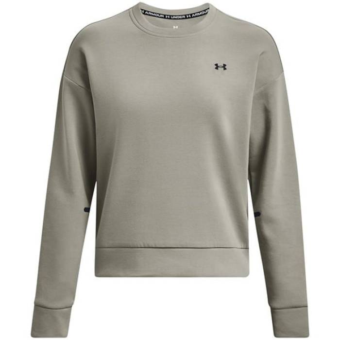 アンダーアーマー Under Armour 【 Crew Sweatshirt Women Grove Green/Bla 】 労働者の一団 汗水 調教師 レディース green 緑・緑であること