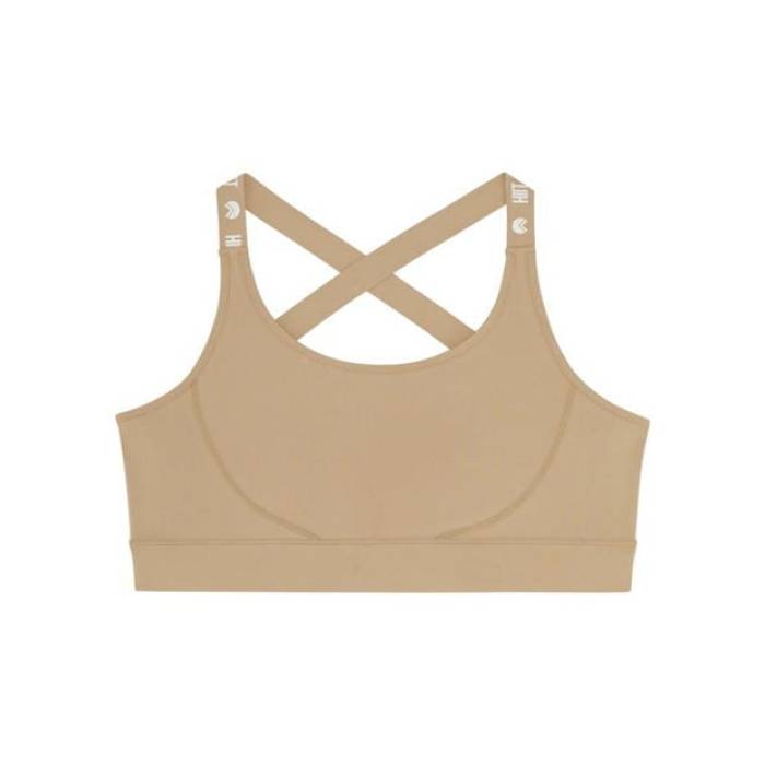 Hiit 【 Gloss Logo Bralette Women Neutral 】 ロゴ レディース