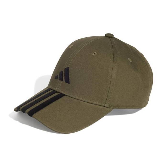 アディダス Adidas 【 3-Stripes Baseball Cap Men Khaki/White 】 ベースボール キャップ 帽子 メンズ カーキ 白色 ホワイト｜スニケス
