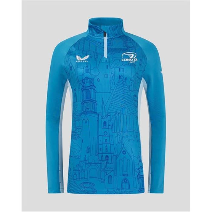 Castore 【 Leinster Matchday Quarter Zip 2024 2025 Womens Women Med Blue 】 レディース レディース 青味 青み