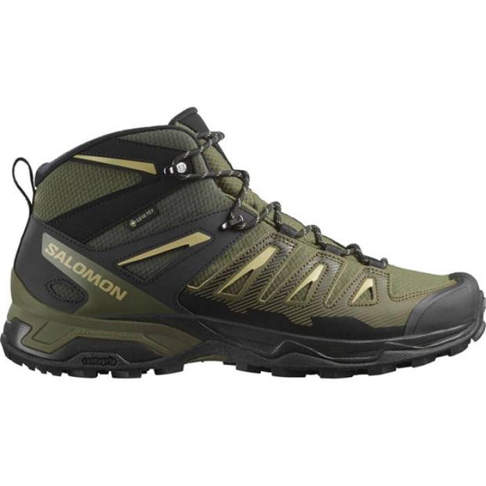 サロモン Salomon 【 X Ultra Prime 2 Gtx Hiking Boots Mens Men Olive/Black 】 ultra ウルトラ ブーツ メンズ メンズ olive オリーブ 黒いこと 黒いこと