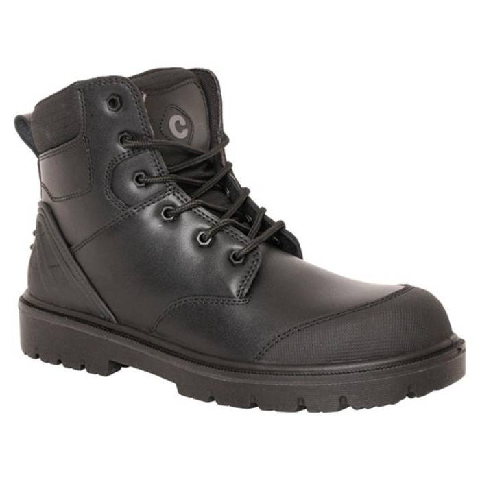 Contractor 【 Unisex Adults Contrac Safety Steel Toe Cap Boot Men Black 】 Steel スティール キャップ 帽子 ブーツ メンズ 黒色 ブラック