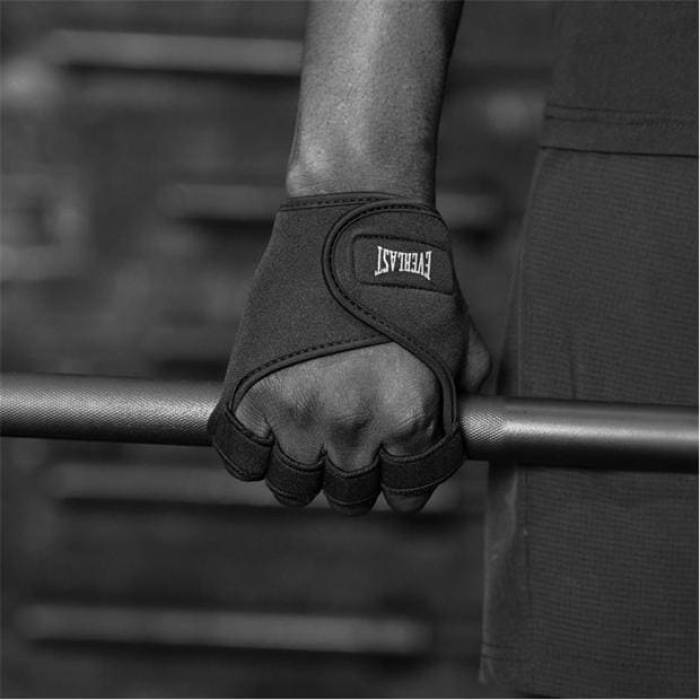 Everlast 【 Neoprene Weight Lifting Gloves Unisex Black 】 グローブ ユニ一発やる 黒いこと 黒いこと
