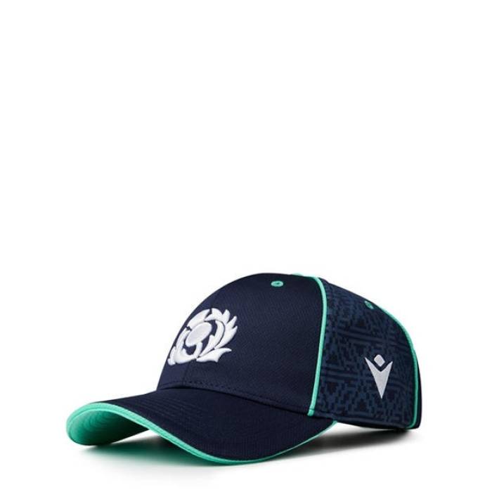Macron 【 Scotland Rugby Baseball Cap 2024 Adults Unisex Blue 】 ラガー 野球 旗がしら 鳥打ち帽 ユニ一発やる 青碧 青碧