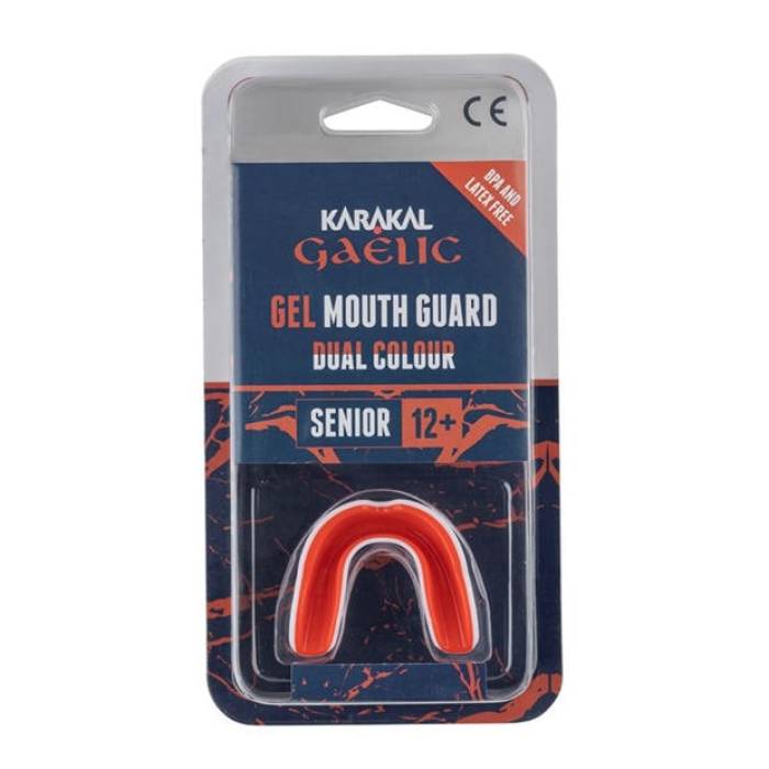 Karakal 【 Gel Mouthguard Senior Unisex Red 】 年がしら ユニ一発やる Red 赤・赤いこと