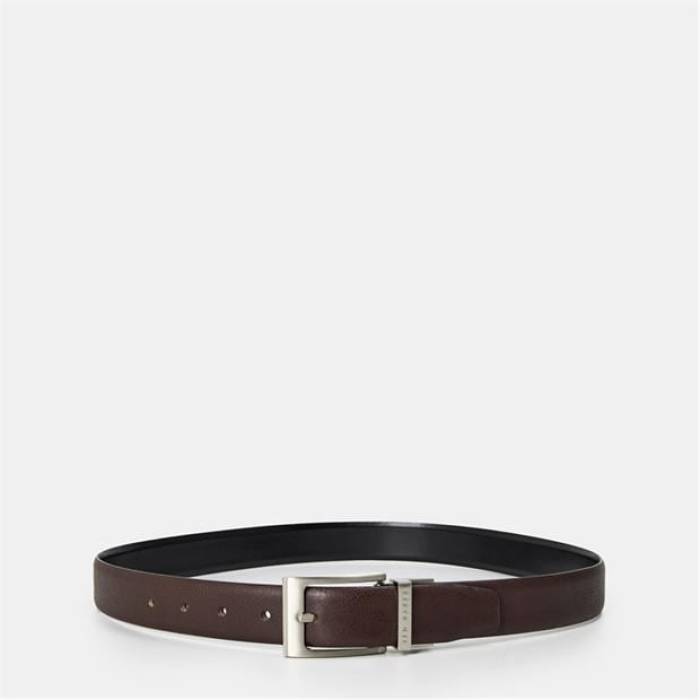 テッドベーカー Ted Baker 【 Men\u0027s Leather Belt Unisex Xchocolate 】 メンズ なめし革 胴締め ユニ一発やる