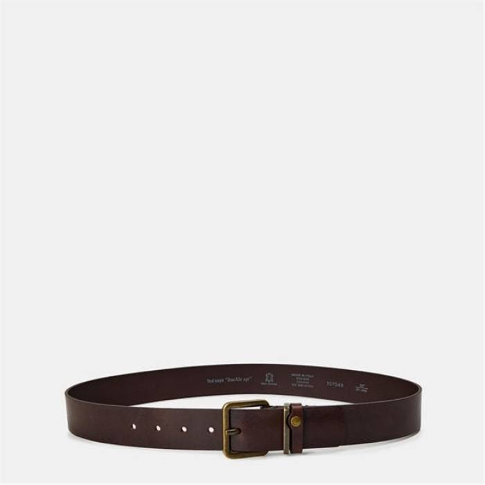 テッドベーカー Ted Baker 【 Men\u0027s Leather Belt Unisex Brn-Choc 】 メンズ なめし革 胴締め ユニ一発やる