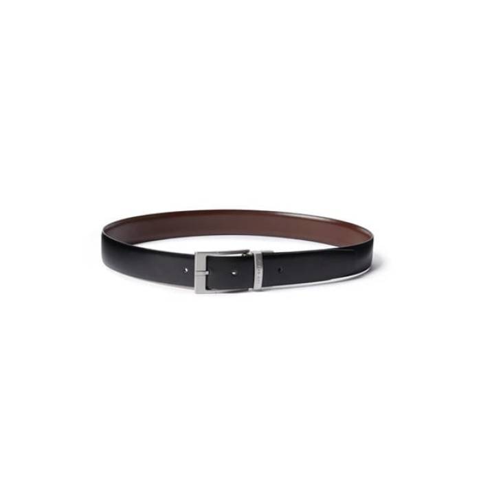 テッドベーカー Ted Baker 【 Men\u0027s Leather Belt Unisex Black 】 メンズ なめし革 胴締め ユニ一発やる 黒いこと 黒いこと