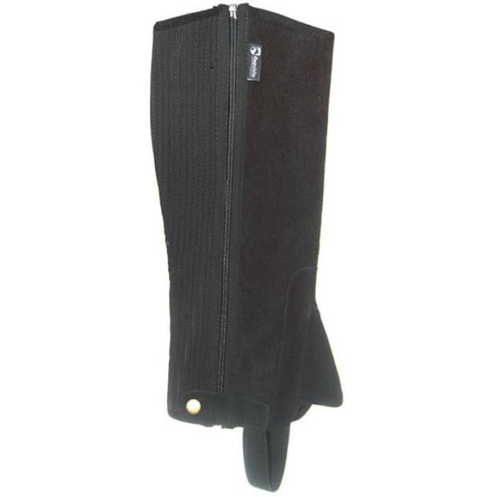 Requisite 【 Childrens Suede Half Chaps Unisex Black 】 スエード・スウェード 二分の一 ユニ一発やる 黒いこと 黒いこと