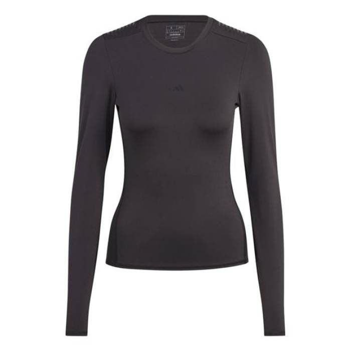アディダス Adidas 【 Long-Sleeve Base Layer T-Shirt Womens Women Black 】 Tシャツ レディース レディース 黒色 ブラック