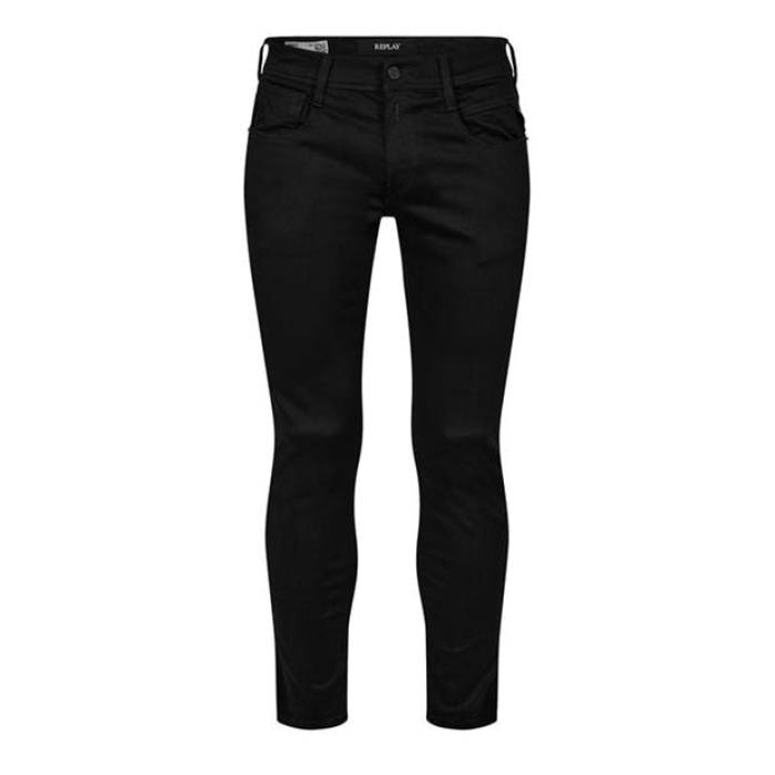 リプレイ Replay 【 Hyperflex Anbass Slim Jeans Men 098 Black 】 slim スリム ジーンズ メンズ 黒色 ブラック