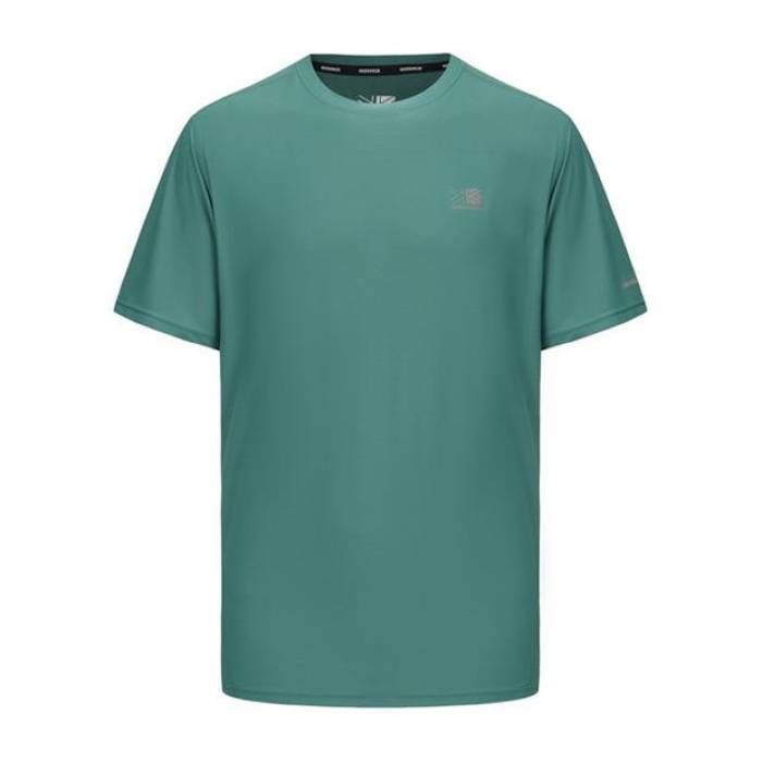 Karrimor 【 Run Short Sleeve T Shirt Mens Men Teal 】 幽客 Sleeve 捩り メンズ メンズ