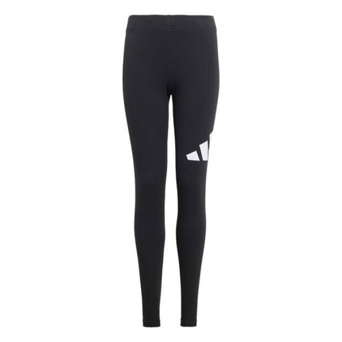 アディダス Adidas 【 Essentials Big Logo Cotton Leggings Kids Black/White 】 ロゴタイプ レギンス・タイツ お坊っちゃん キッズ 黒いこと 黒いこと 白いこと 白いこと