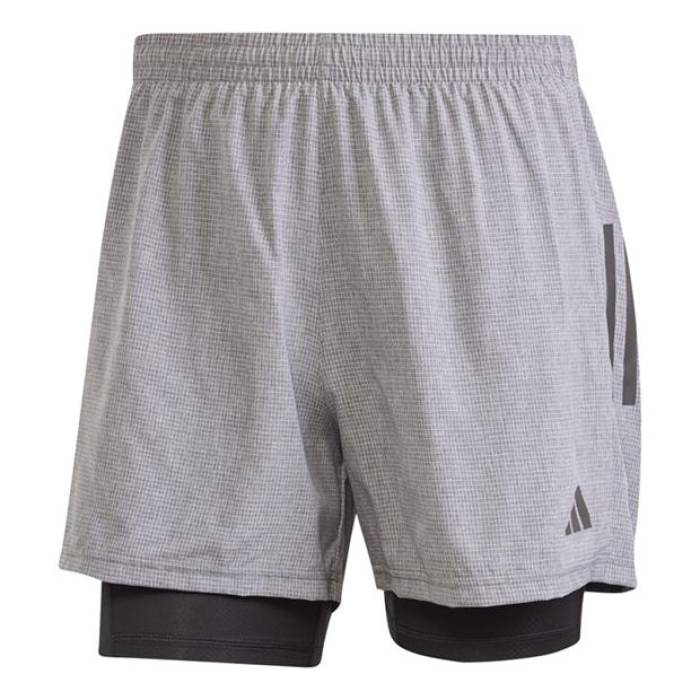 アディダス Adidas 【 Own The Run 2-In-1 Running Shorts Mens Men Grey Six Mel 】 幽客 さる股引き メンズ メンズ 薄墨色 薄墨色