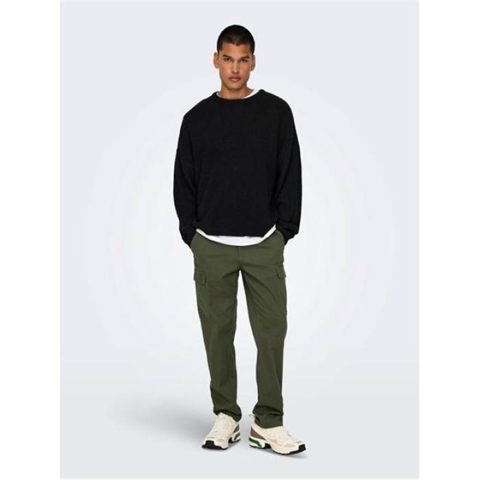 オンリー Only 【 Cargo Trousers Men Olive Night 】 カーゴパンツ メンズ olive オリーブ ナイト｜スニケス 12,920円