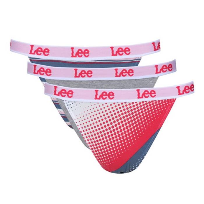 リー Lee 【 Womens 3 Pack Tanga Brief Elvita Women Whit/Grey/White 】 レディース レディース 灰色 グレー 白色 ホワイト