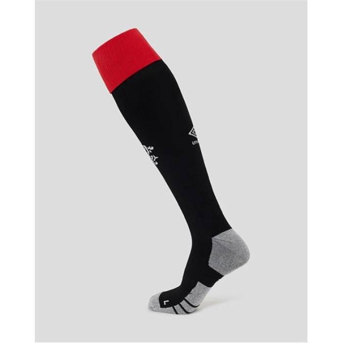 アンブロ Umbro 【 Rangers Home Socks 2025 2026 Adults Unisex Black/Red 】 レンジャース 靴下・ソックス ユニ一発やる 黒いこと 黒いこと Red 赤・赤いこと