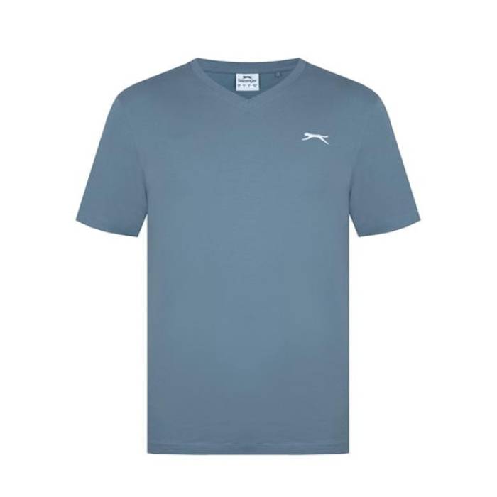 Slazenger 【 V Neck T Shirt Mens Men Slate 】 メンズ メンズ