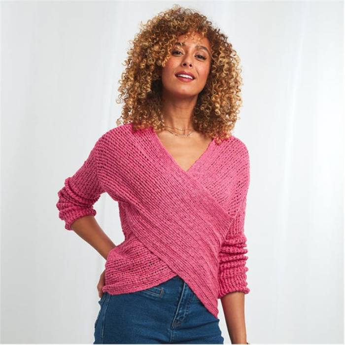 Joe Browns 【 Wrap Pink Sweater Women Pink 】 wrap ラップ pink ピンク トレーナー レディース pink ピンク