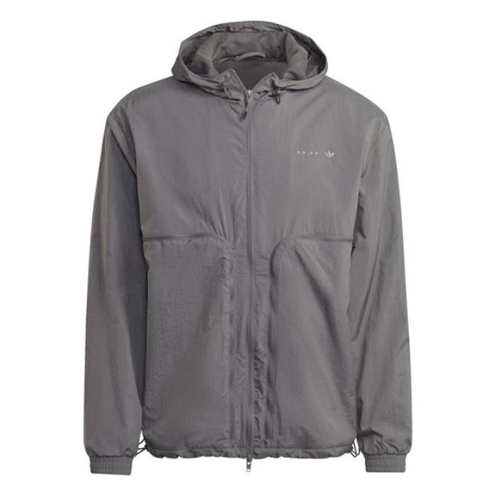 アディダス Adidas Originals 【 Windbreaker Men Grey 】 ウィンドブレーカー メンズ 薄墨色 薄墨色