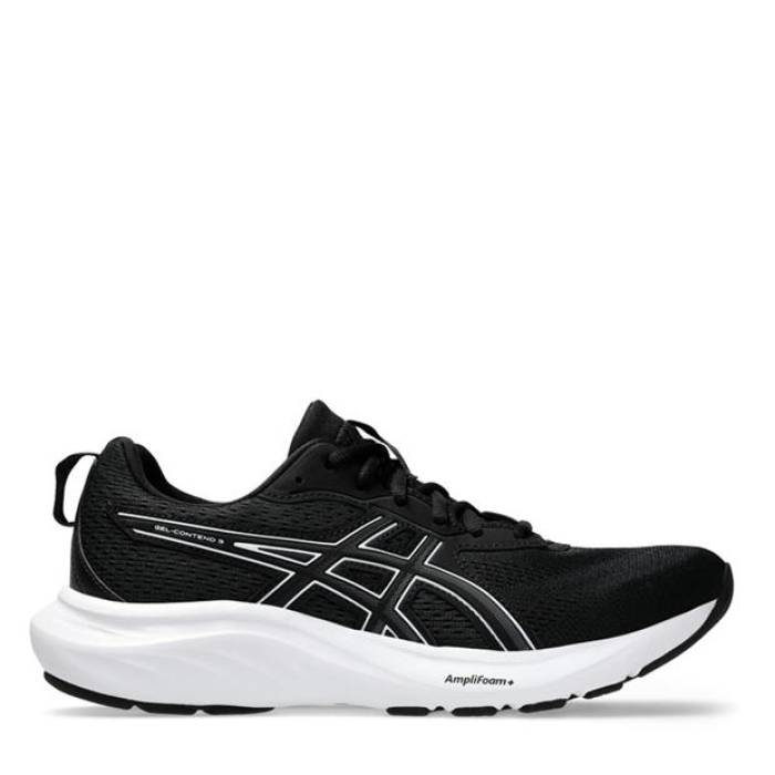 アシックス Asics 【 Gel-Contend 9 Mens Running Shoes Women Black/White 】 メンズ シューズ 運動すること靴 レディース 黒いこと 黒いこと 白いこと 白いこと