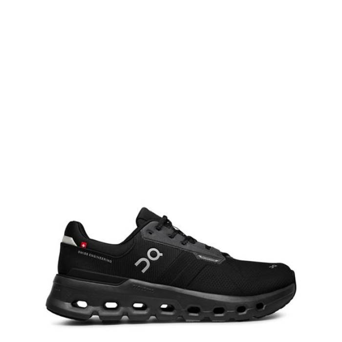 オン On 【 Cloudrunner 2 Waterproof Running Shoes Mens Men Black 】 シューズ 運動すること靴 メンズ メンズ 黒いこと 黒いこと
