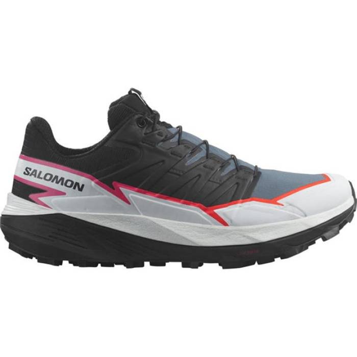 サロモン Salomon 【 Thundercross Ladie\u0027s Trail Running Shoes Women Black/Blue 】 シューズ 運動すること靴 レディース 黒いこと 黒いこと 青み 青色