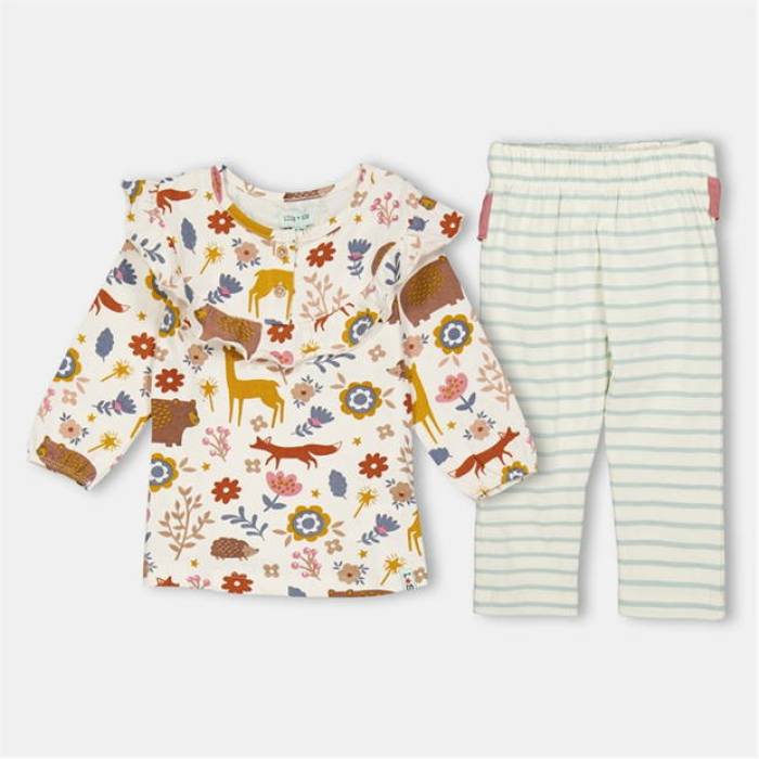 Lilly And Sid 【 Animal Long Top And Legging Set Kids Multi 】 ジュニア キッズ