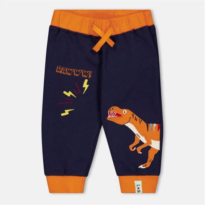 Lilly And Sid 【 Rawr Dino Closed Hem Fleece Joggers Kids Blue 】 フリース ジョガーパンツ ジュニア キッズ 青色 ブルー