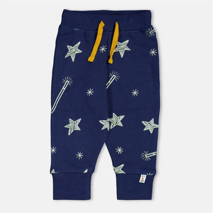 Lilly And Sid 【 Stars Closed Hem Fleece Joggers Kids Navy 】 スターズ フリース ジョガーパンツ ジュニア キッズ 紺色 ネイビー