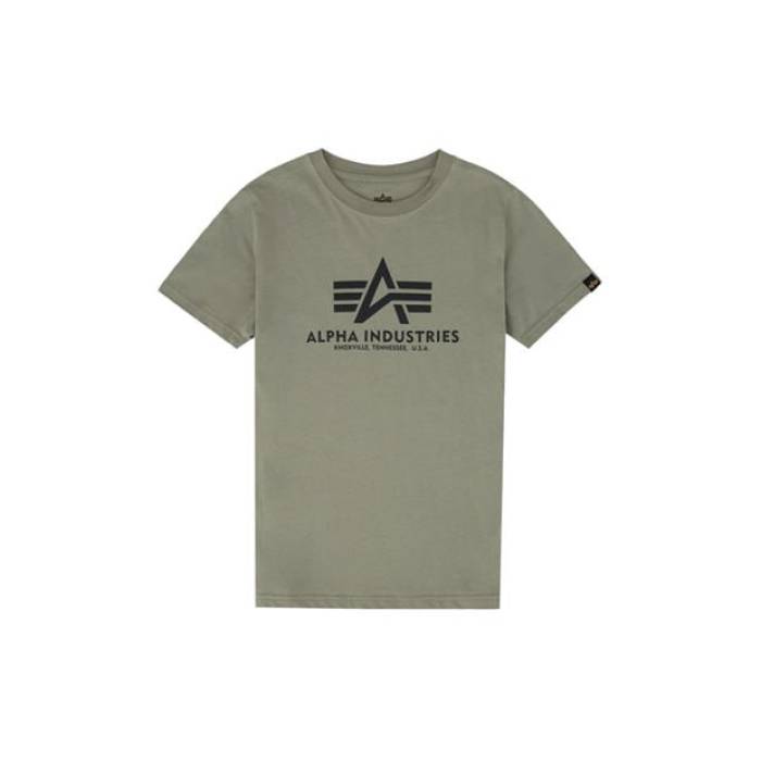 アルファインダストリーズ Alpha Industries 【 Kids' Basic Regular Fit T-Shirt Kids 11 Olive 】 Tシャツ ジュニア キッズ olive オリーブ