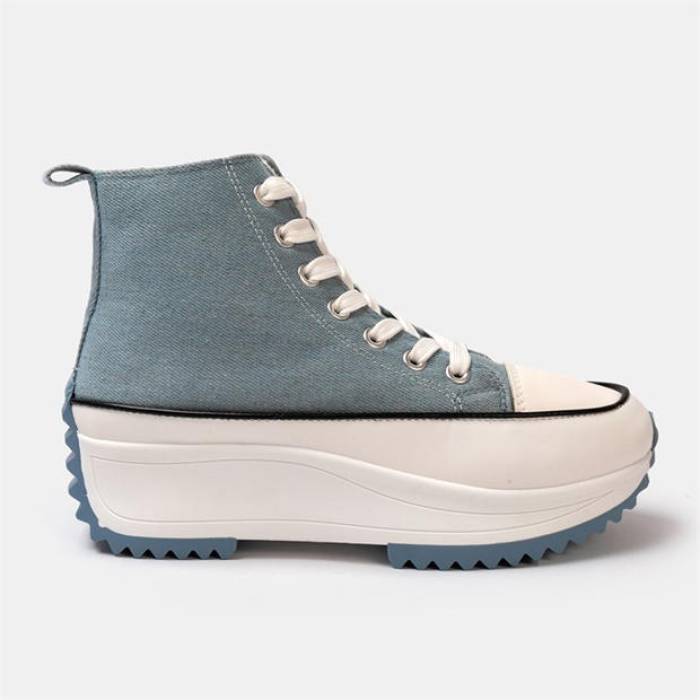 Firetrap 【 Platform Hi Top Ladies Trainers Women Blue 】 シューズ スニーカー レディース 青み 青色