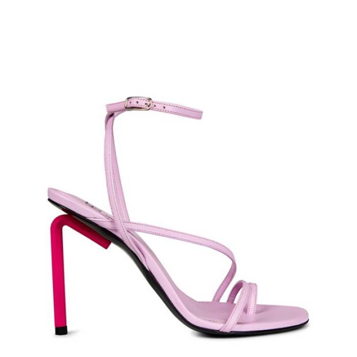 Off White 【 Women's Allen 110Mm Strappy Multicoloured Stiletto Heels Sandals Women Fuchsia 】 レディース サンダル レディース