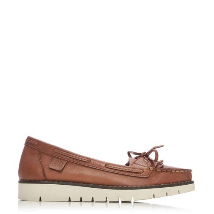 Moda In Pelle 【 Women\u0027s Esmee Loafers Women Tan 】 レディース 置き目毛革 レディース