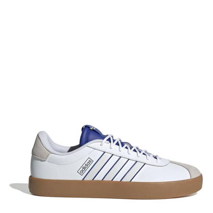 アディダス Adidas 【 Vl Court 3.0 Trainers Mens Men White/Blue 】 厚地の外套 シューズ スニーカー メンズ メンズ 白いこと 白いこと 青碧 青碧