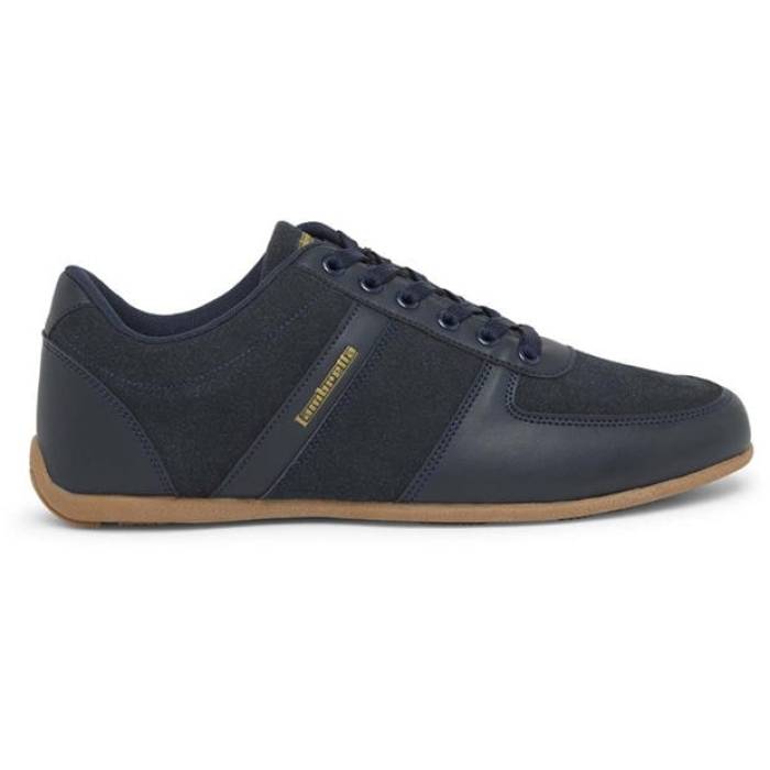 ランブレッタ Lambretta 【 Euro Court Trainers Men Navy/Gum 】 コート シューズ スニーカー メンズ 紺色 ネイビー