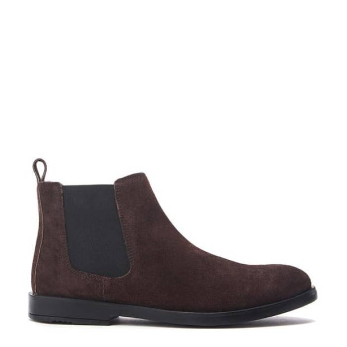 Moda In Pelle 【 Solaro Chelsea Boot Men Dark Brown 】 ブーツ メンズ 茶色 ブラウン