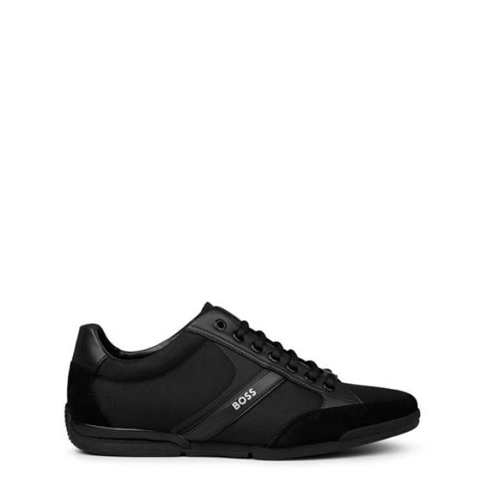 ボス Boss 【 Men's Saturn Low Top Trainers, Optimal Breathability Men Black 001 】 メンズ オプティマル メンズ 黒色 ブラック｜スニケス