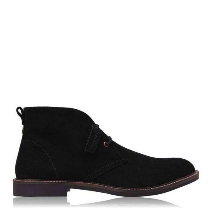 ファーラー Farah 【 Briggs Desert Boots Men Black Suede 】 ブーツ メンズ 黒色 ブラック スエード・スウェード