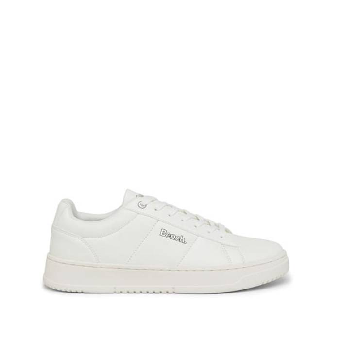 ベンチ Bench 【 Gorton Low-Top Trainers Men White 】 シューズ スニーカー メンズ 白色 ホワイト