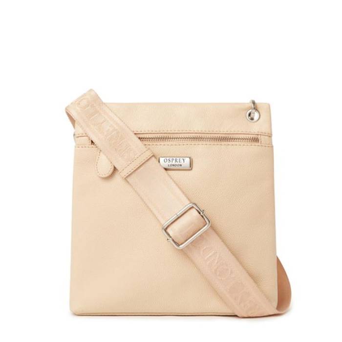 Osprey London 【 Miami Leather Crossbody Bag Women Stone 】 マイアミ なめし革 御徒面子 レディース
