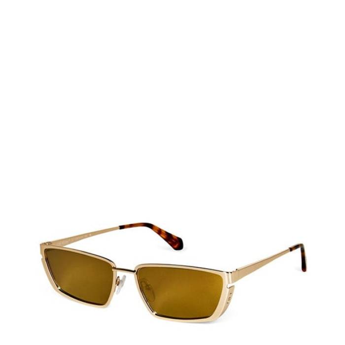 Off White 【 Unisex Richfield Rectangle Style Sunglasses Unisex 7676 Gold 】 サングラス ユニセックス ゴールド｜スニケス