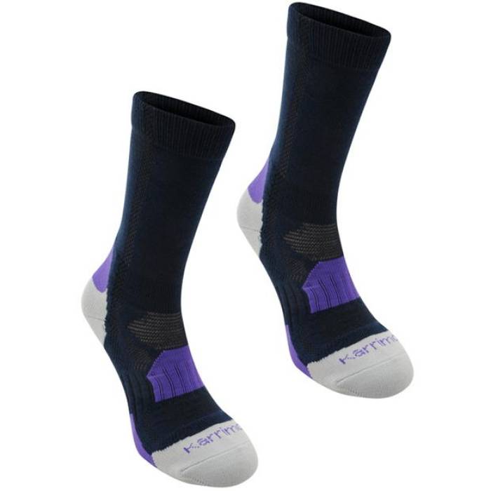 Karrimor 【 2 Pack Walking Socks Womens Women Navy/Purple 】 ソックス・靴下 レディース レディース 紺色 ネイビー Purple 紫・パープル｜スニケス